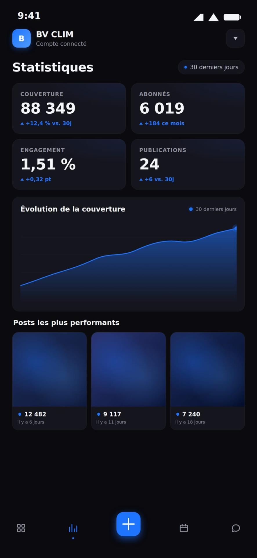 Stats simples en temps réel